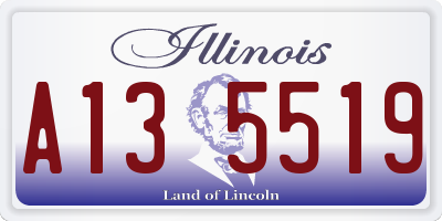 IL license plate A135519