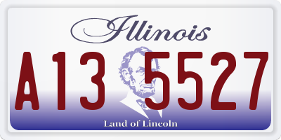 IL license plate A135527