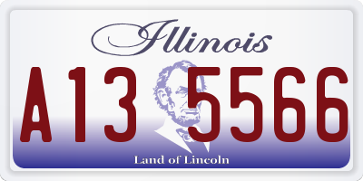 IL license plate A135566