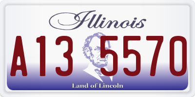 IL license plate A135570