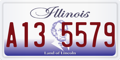 IL license plate A135579