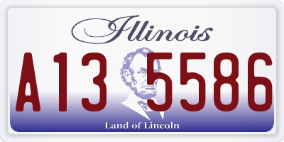 IL license plate A135586