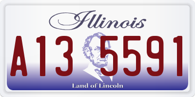IL license plate A135591