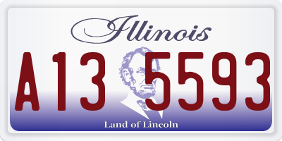 IL license plate A135593
