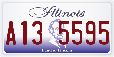 IL license plate A135595
