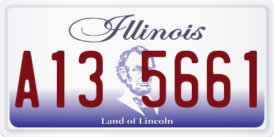 IL license plate A135661