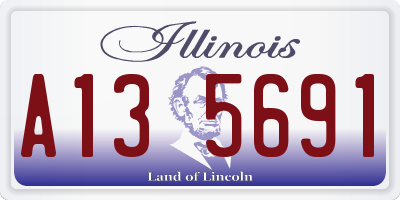IL license plate A135691