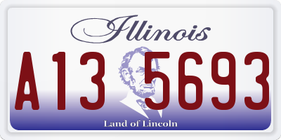 IL license plate A135693