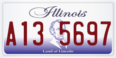 IL license plate A135697