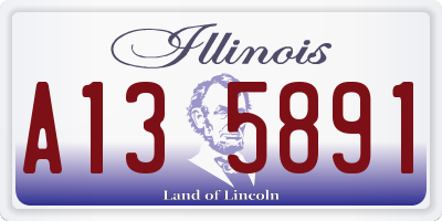 IL license plate A135891