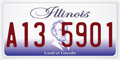 IL license plate A135901