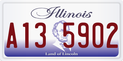 IL license plate A135902