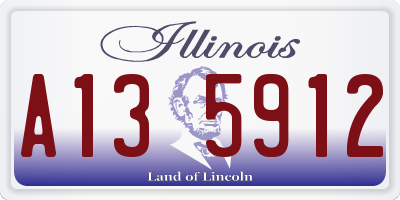 IL license plate A135912