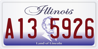 IL license plate A135926