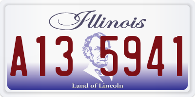 IL license plate A135941
