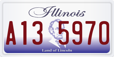 IL license plate A135970