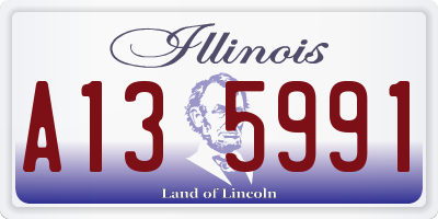 IL license plate A135991