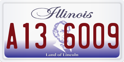 IL license plate A136009