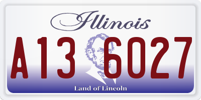 IL license plate A136027