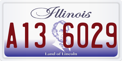 IL license plate A136029