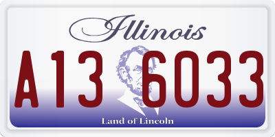 IL license plate A136033