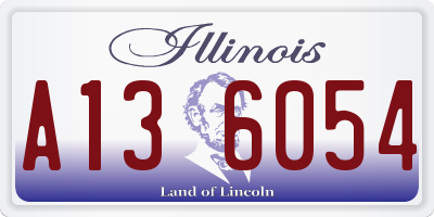 IL license plate A136054