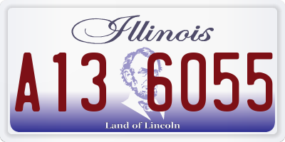 IL license plate A136055