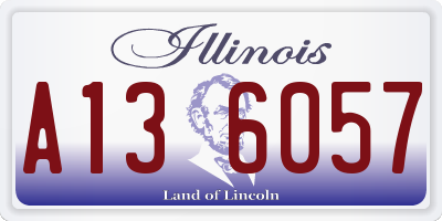IL license plate A136057