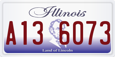 IL license plate A136073