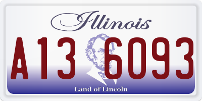 IL license plate A136093