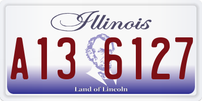 IL license plate A136127