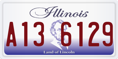 IL license plate A136129