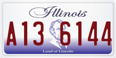IL license plate A136144