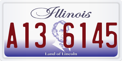 IL license plate A136145