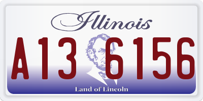 IL license plate A136156