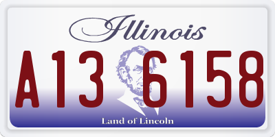 IL license plate A136158