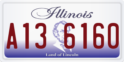 IL license plate A136160