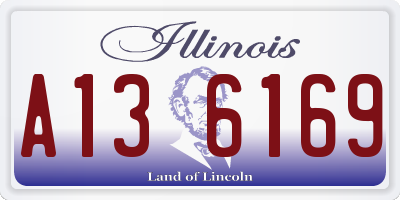 IL license plate A136169