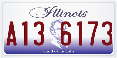 IL license plate A136173