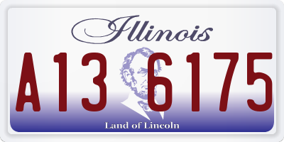 IL license plate A136175