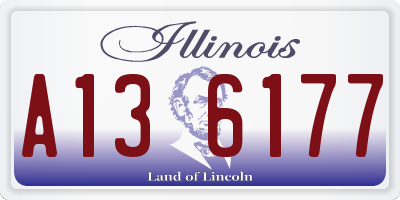 IL license plate A136177