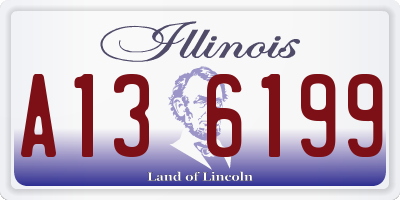 IL license plate A136199