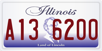 IL license plate A136200