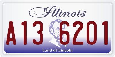 IL license plate A136201