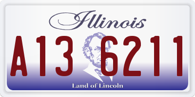 IL license plate A136211