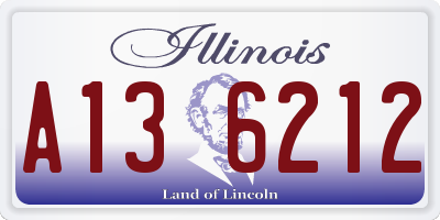 IL license plate A136212