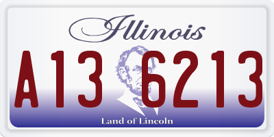 IL license plate A136213