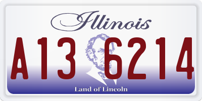 IL license plate A136214