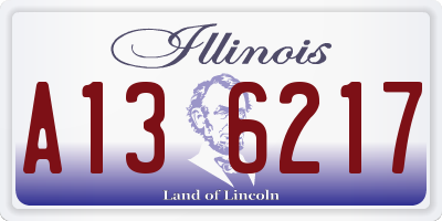IL license plate A136217