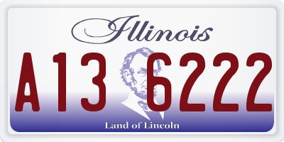 IL license plate A136222